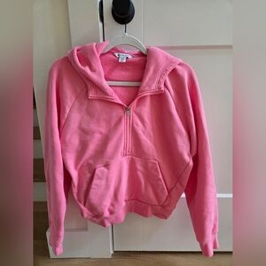 Athleta Bright Pink Half-Zip Women's Sweater